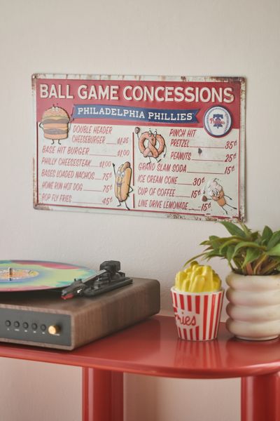 MLB Philadelphia Phillies Concession Metal Wall Sign