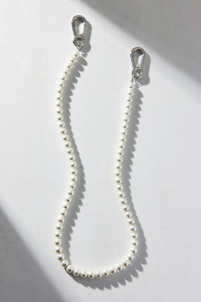 Faux Pearl Beaded Wallet Chain