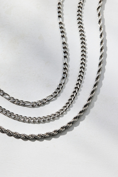 Essential Waterproof Trio Layering Chain Necklace