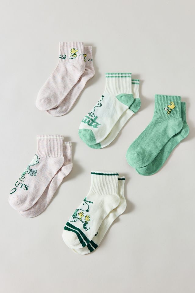 Peanuts Woodstock & Snoopy Ankle Sock 5-Pack #1