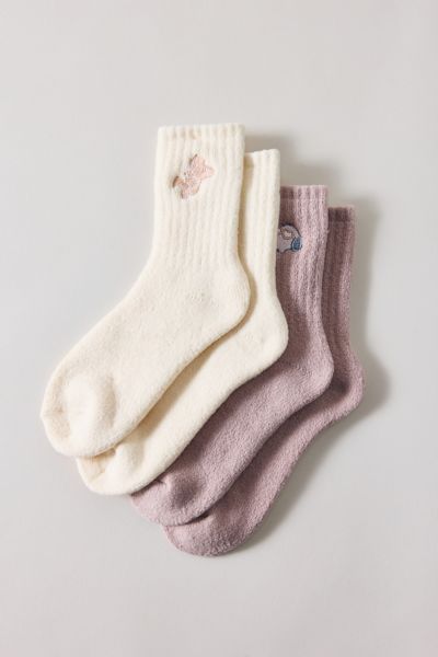 Urban Outfitters Peanuts Snoopy & Woodstock Cozy Sock 2-pack In Pink, Women's At  In Multi