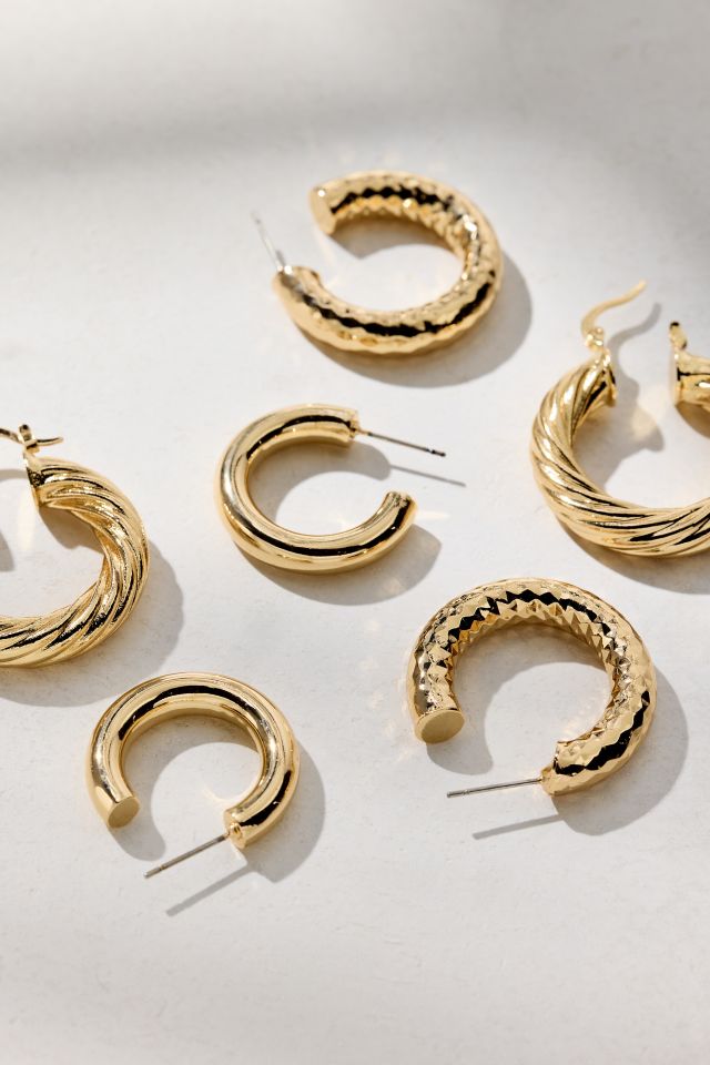 Siena Metal Hoop Earring Set #1