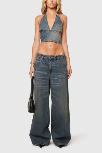 Abrand Jeans 99 Low Mega Baggy Jean In Lindsey, Women's At Urban Outfitters In Gray