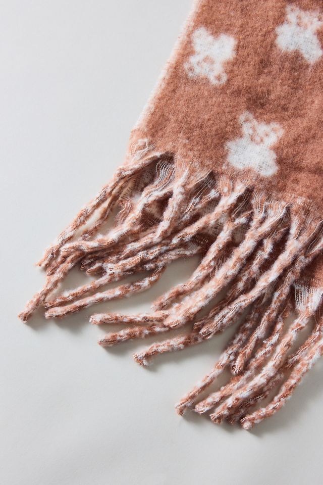 Teddy Pattern Woven Scarf #2