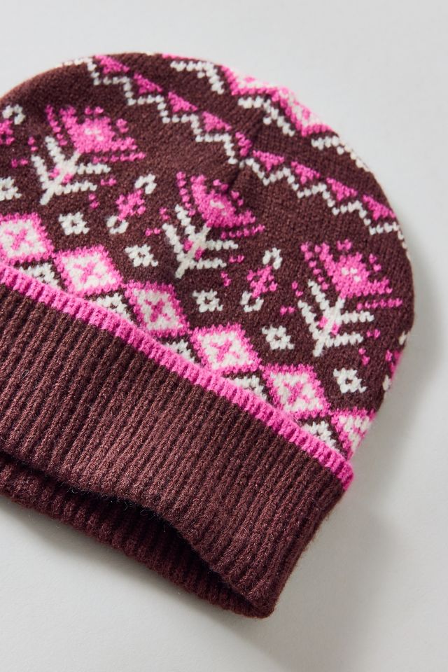 Fair Isle Knit Beanie #1