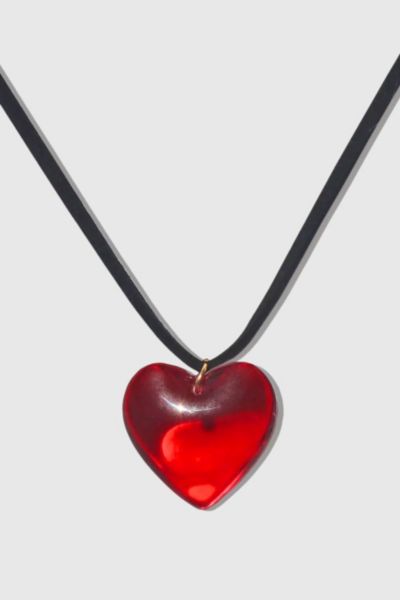 Gemini Jewels Mimi Glass Heart Necklace Product Page