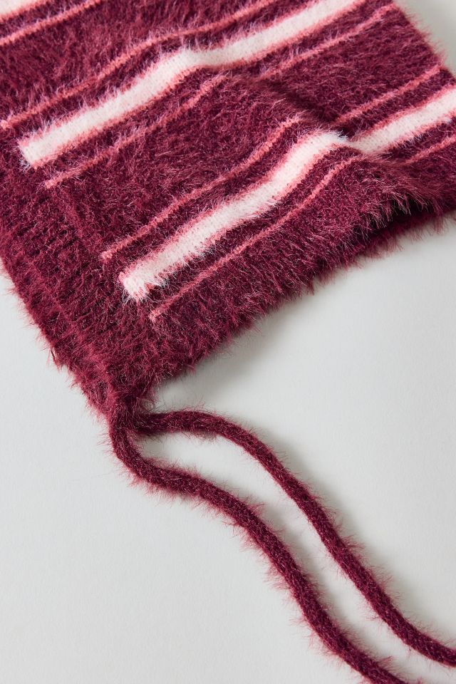 Plush Striped Bonnet #1