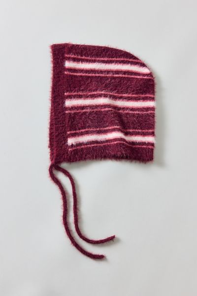 Plush Striped Bonnet