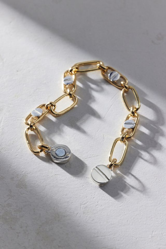 Philippa Mixed Metal Chunky Chain Bracelet #2