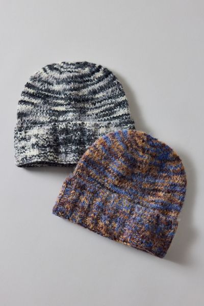 Urban Outfitters Spacedye Knit Cuff Beanie In Grey, Men's At  In Multi