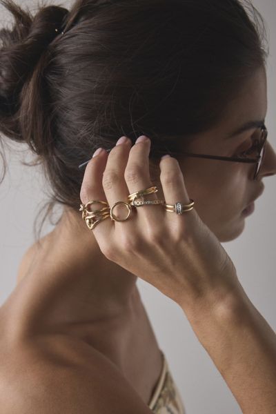 Urban Outfitters Bristol Stacked Ring Set In Assorted, Women's At  In Multi