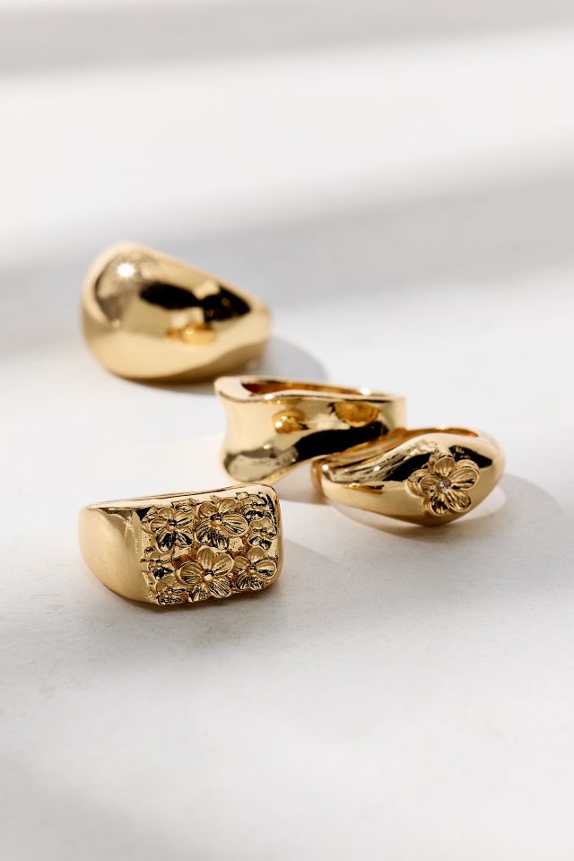 Felicity Floral Metal Ring Set #2