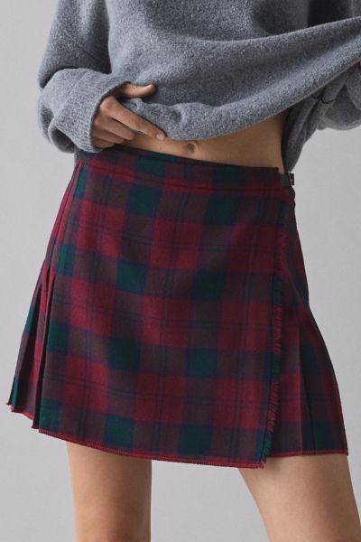 Vintage By UO Plaid Mini Skirt Product Page