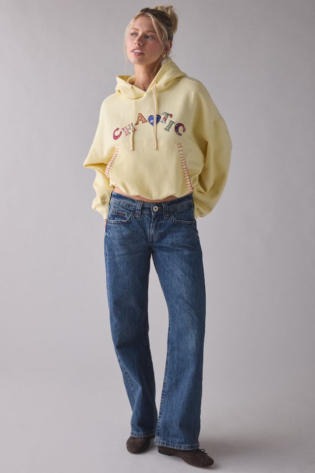 Out From Under Try Me Chaotic Applique Graphic Bubble Hoodie Sweatshirt #1