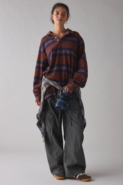 ReMADE By UO Overdyed Oversized Rugby Shirt Product Page