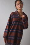 ReMADE By UO Overdyed Oversized Rugby Shirt