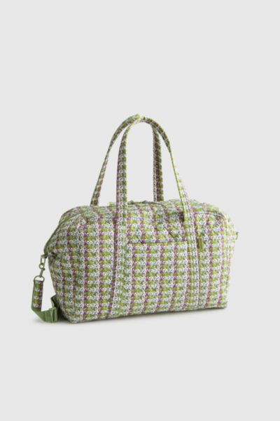 Vera Bradley Quilted Cotton Miramar Weekender Bag In Ribbon Plaid, Women's At Urban Outfitters In Multi