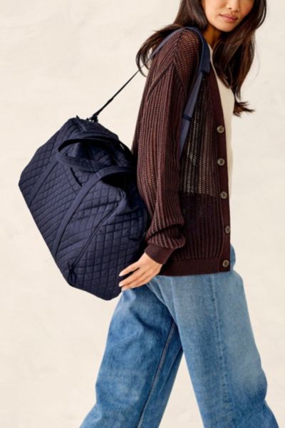 Vera Bradley Quilted Cotton Miramar Weekender Bag In Peacoat, Women's At Urban Outfitters