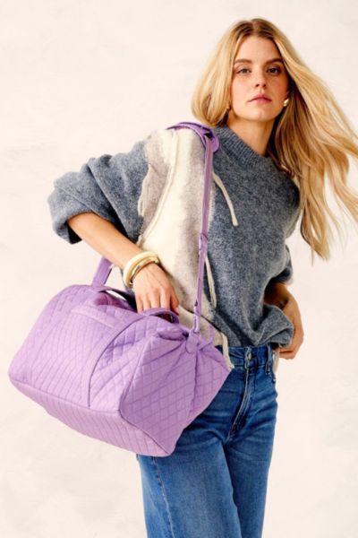 Vera Bradley Quilted Cotton Miramar Weekender Bag In Purple Rhapsody, Women's At Urban Outfitters