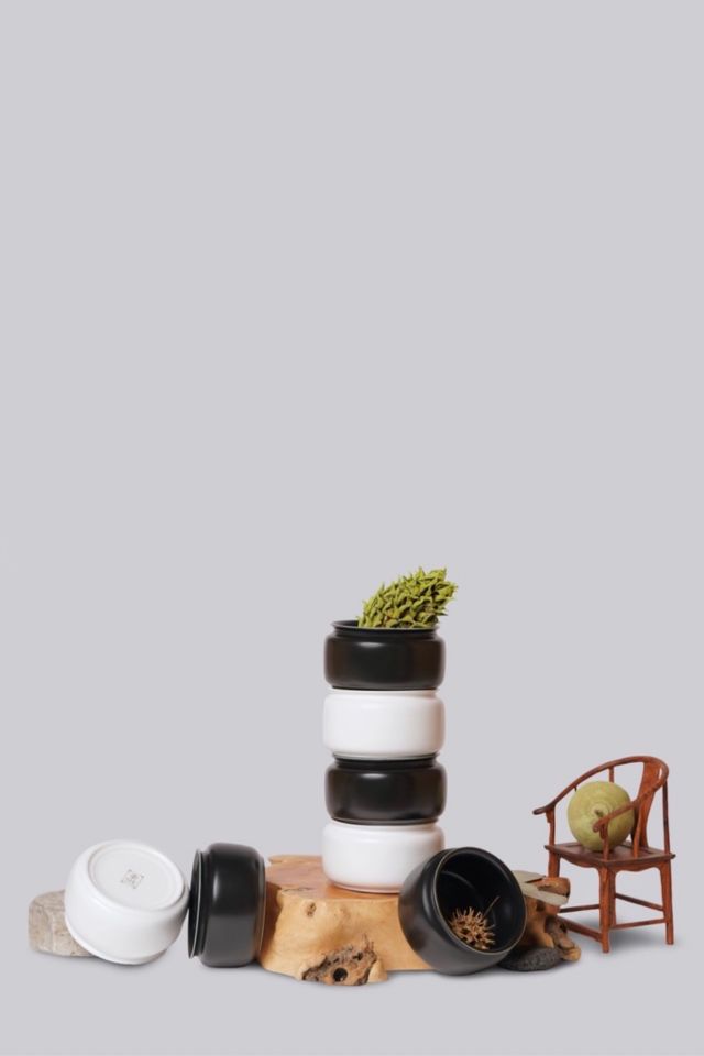Middle Kingdom Miniature Porcelain Persimmon Vase #1