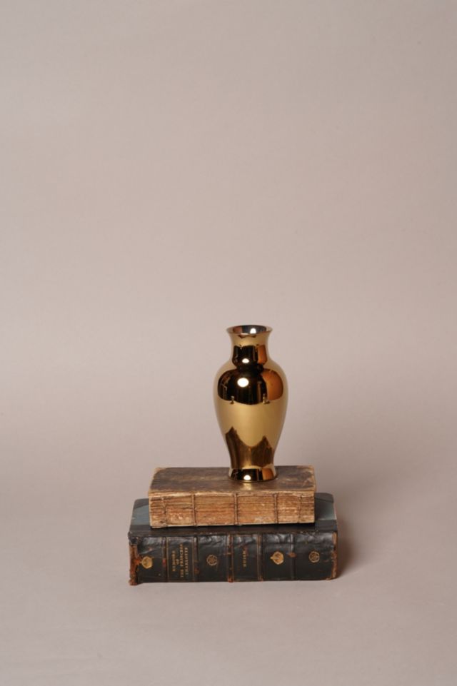 Middle Kingdom Miniature Metallic Pear Vase #1