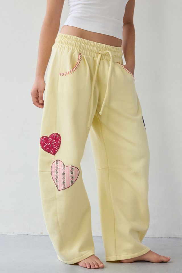 Out From Under Essential Patched Graphic Barrel Leg Full Length Sweatpant #1