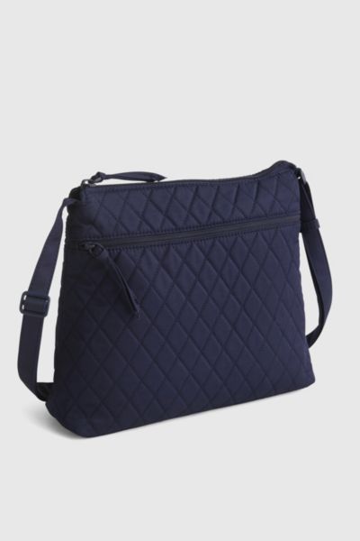 Vera Bradley Quilted Cotton Zip Hipster Bag In Peacoat, Women's At Urban Outfitters In Blue