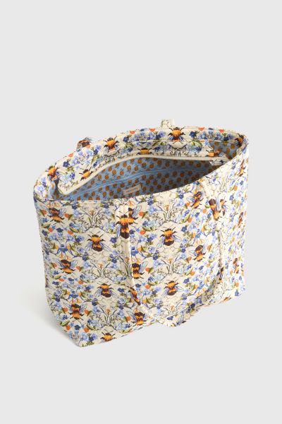 Vera Bradley Quilted Cotton Zip Tote Bag