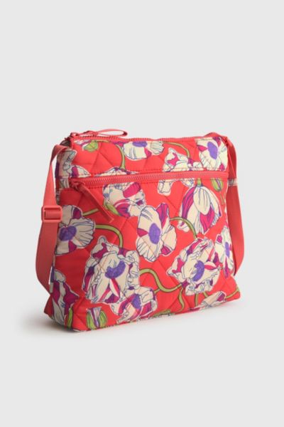 Vera Bradley Quilted Nylon Zip Hipster Bag In Swirling Poppies, Women's At Urban Outfitters