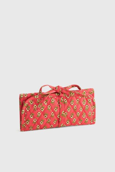Vera Bradley Quilted Cotton Jewelry Roll In Tiny Poppies, Women's At Urban Outfitters