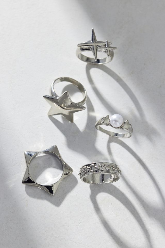 Ensemble de bagues en perle argent Stars Are Blind #1