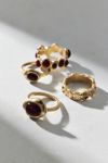 Stone Inset Boho Ring Set