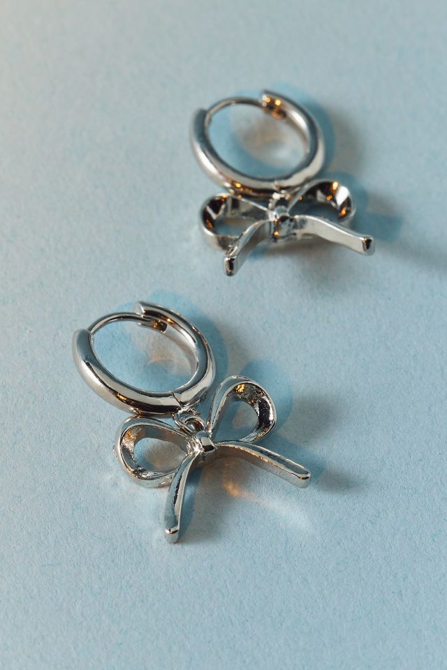 Bow Huggie Hoop Earring #2