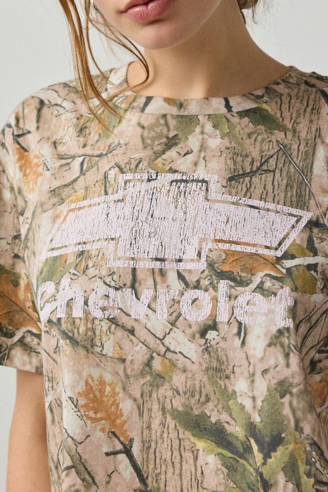 Chevrolet Graphic Camo Print Oversized Tee #1