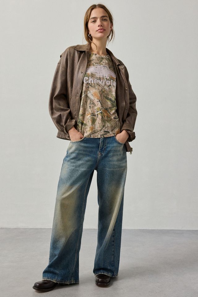 Chevrolet Graphic Camo Print Oversized Tee #2