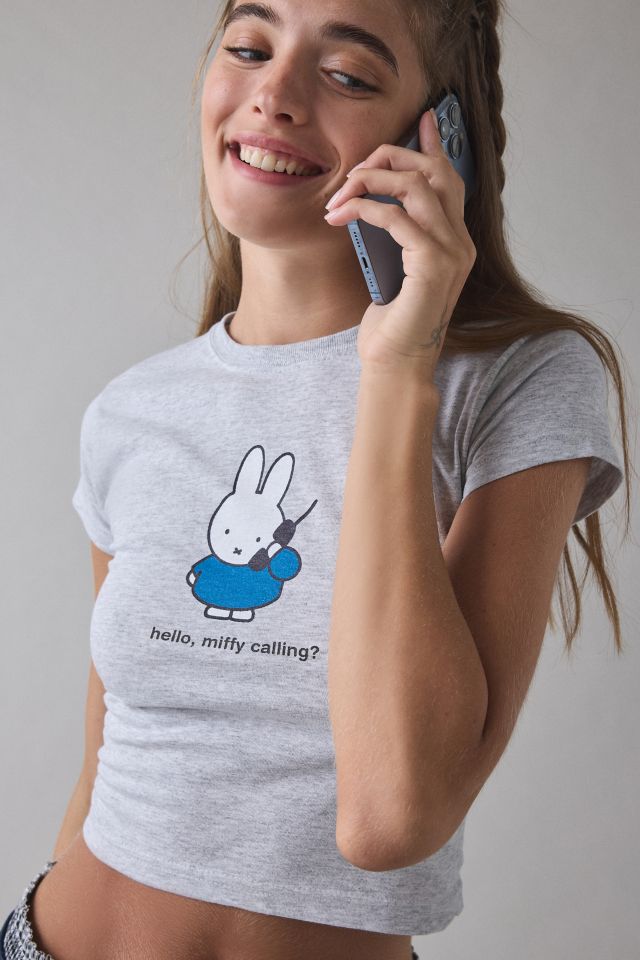 Daisy Street Miffy Calling Graphic Baby Tee #1