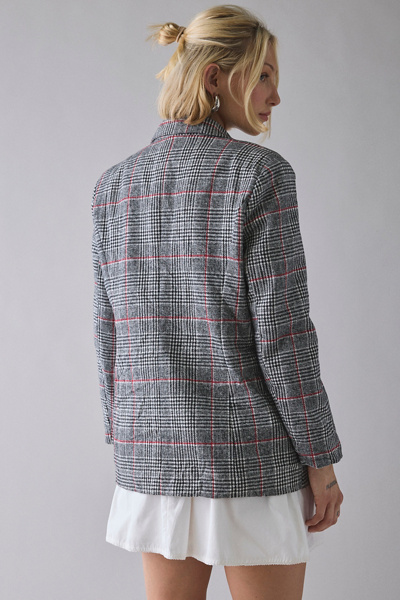 Vintage By UO Wool Check Blazer