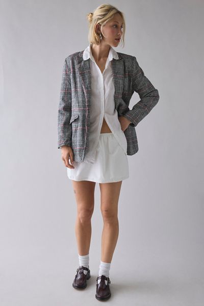 Vintage By UO Wool Check Blazer