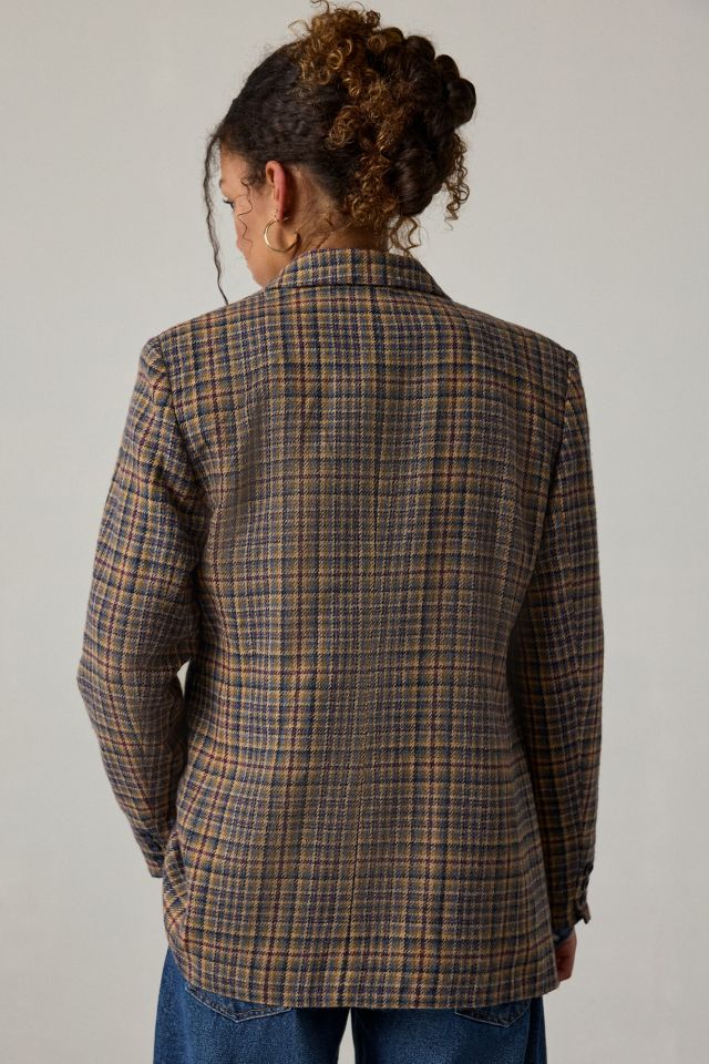 Vintage By UO Wool Check Blazer #2