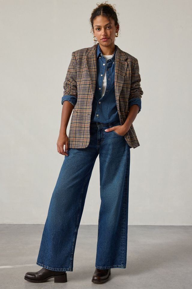 Vintage By UO Wool Check Blazer #3