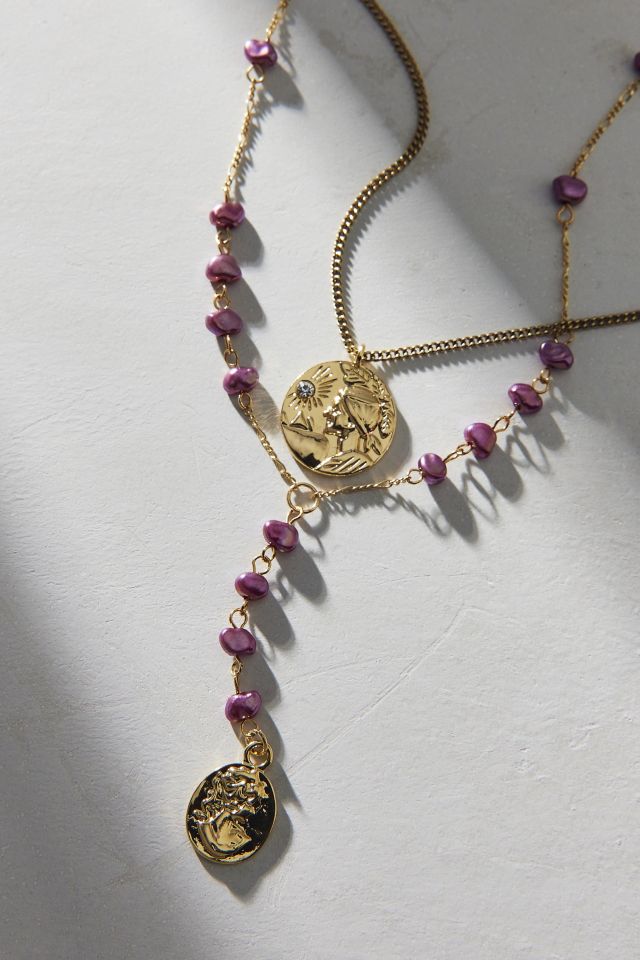 Lana Beaded Chain Layering Necklace Set #2