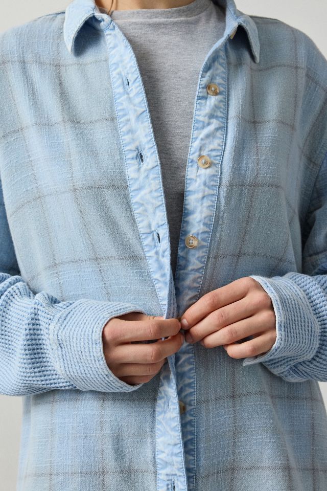 BDG All Around Layered Twofer Oversized Flannel Shirt #2