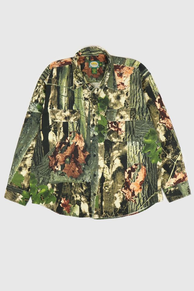 Veti Button Down Shirt Camo & Black