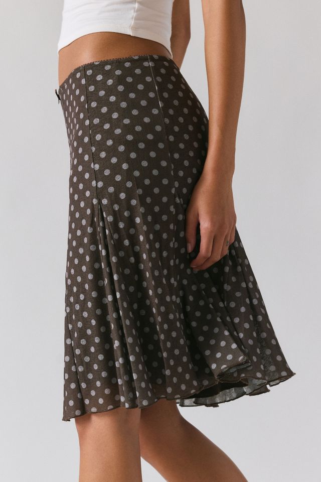 Kimchi Blue Joni Polka Dot Knee-Length Skirt #2