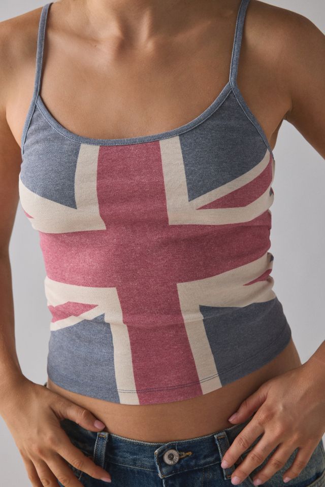 Union Jack Graphic Scoop Neck Tank Top #3