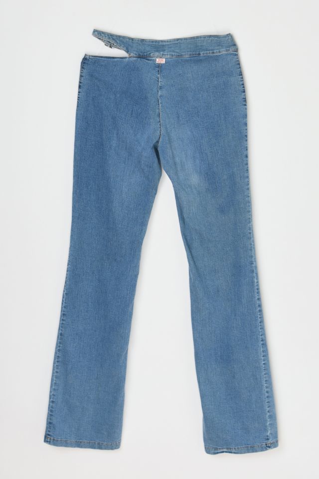 Vintage Y2k Classic Wash Boot-cut Cut Out Jeans #2