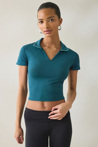 New Balance Tournament Cropped Short Sleeve Polo