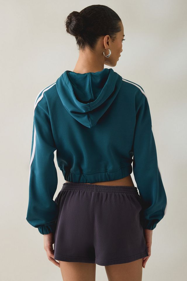 New Balance Interlock Cropped Zip-Up Hoodie Sweatshirt #2