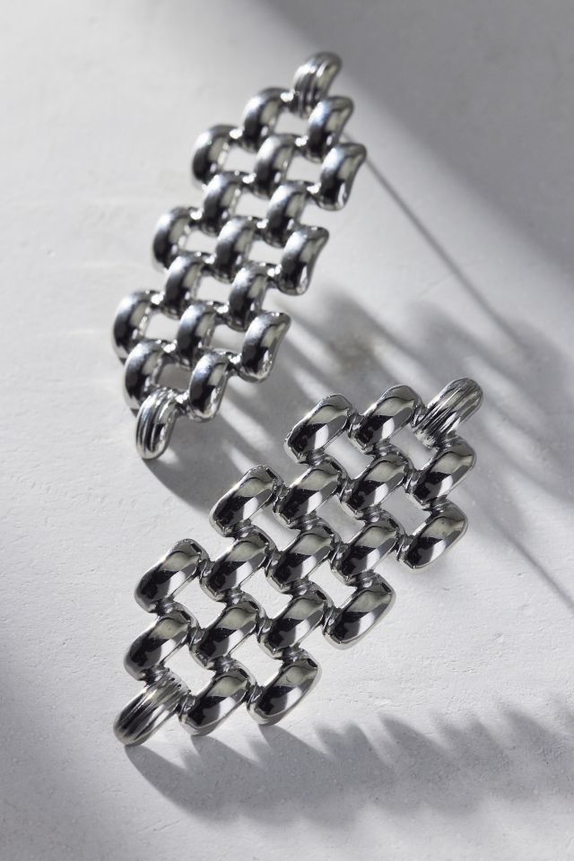 Ravenna Flat Link Post Earring #1