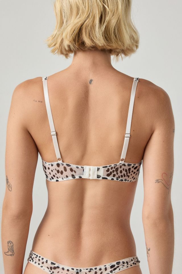 Out From Under Arianna Bow Detail Mesh Underwire Bra #3